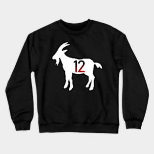 GOAT 12 GREATEST OF ALL TIME - GOAT GIFTS Crewneck Sweatshirt